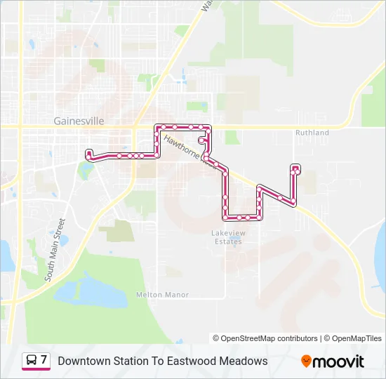 7 Bus Line Map