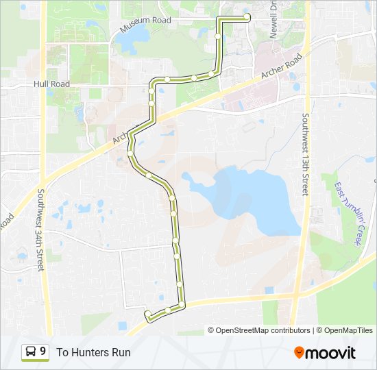 9 bus Line Map