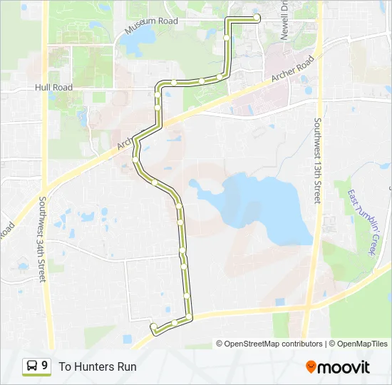 9 Bus Line Map