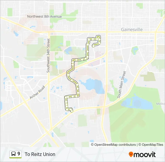 9 Bus Line Map