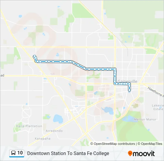 10 Bus Line Map