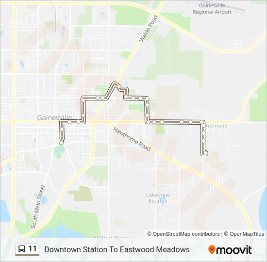 11 Bus Line Map
