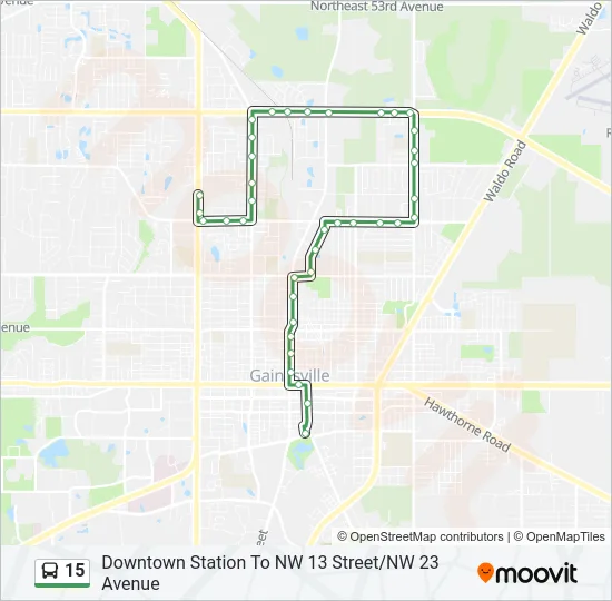 15 Bus Line Map