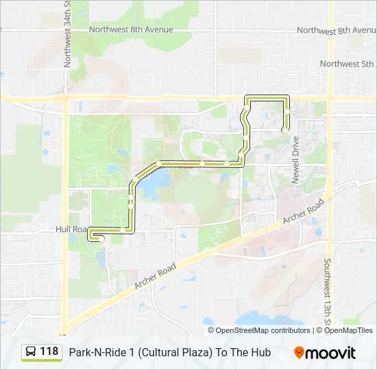 118 Bus Line Map