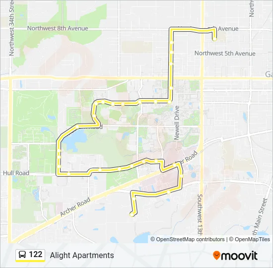 122 Bus Line Map