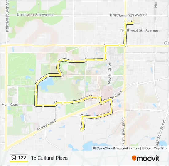 122 Bus Line Map
