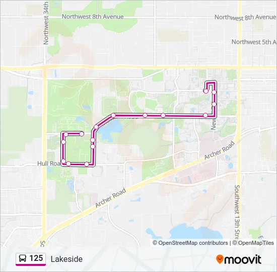 125 Bus Line Map