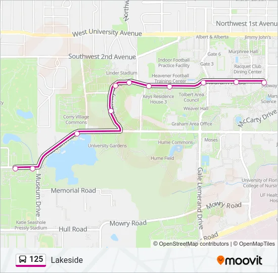125 Bus Line Map