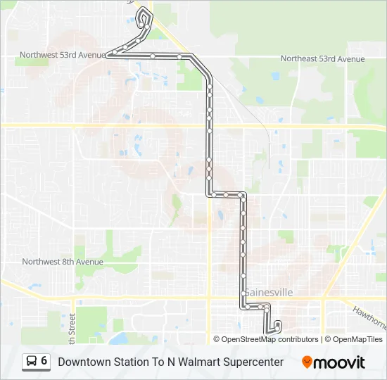 6 Bus Line Map