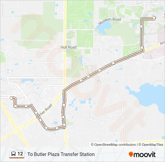 12 Bus Line Map