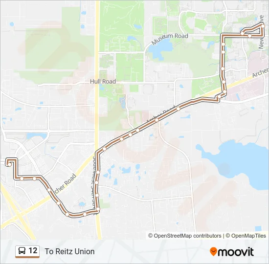 12 Bus Line Map