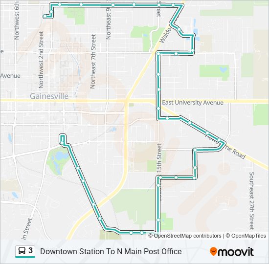 3 bus Line Map