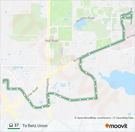 37 Bus Line Map