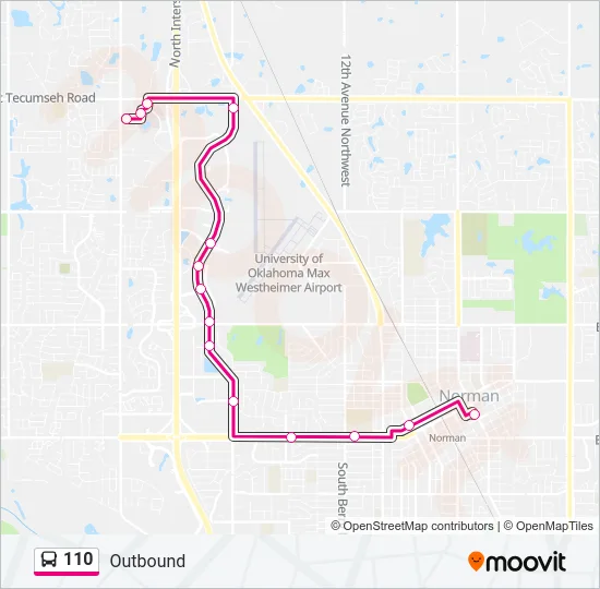110 Bus Line Map