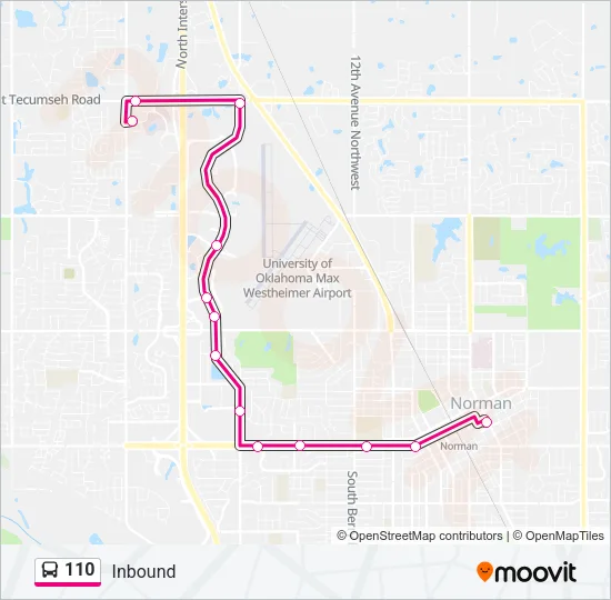 110 Bus Line Map