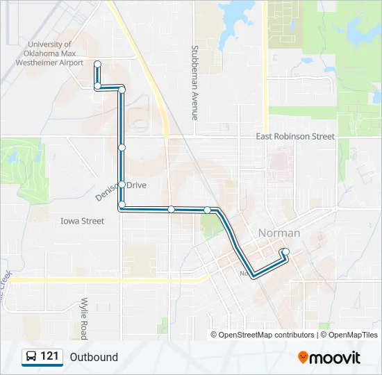 121 Bus Line Map