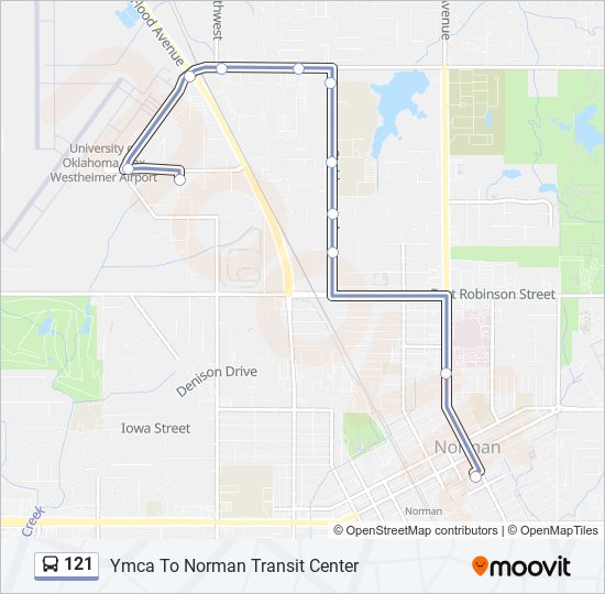 Mapa de 121 de autobús