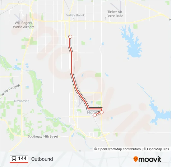 144 Bus Line Map