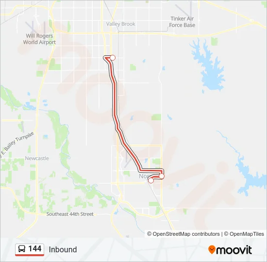 144 Bus Line Map