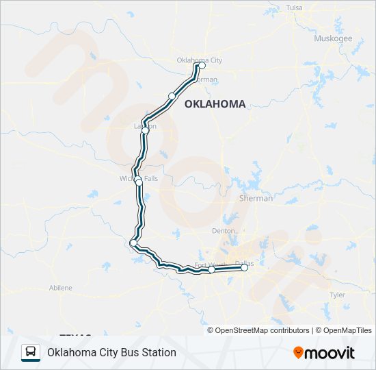 GREYHOUND US1142S Bus Line Map