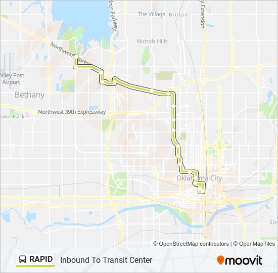 RAPID bus Line Map