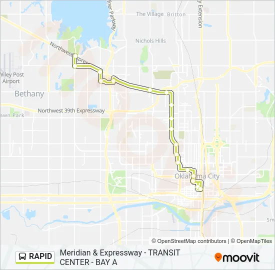RAPID Bus Line Map