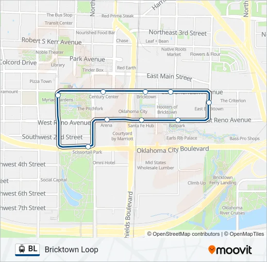 BL Light Rail Line Map