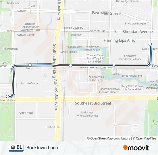 BL Light Rail Line Map