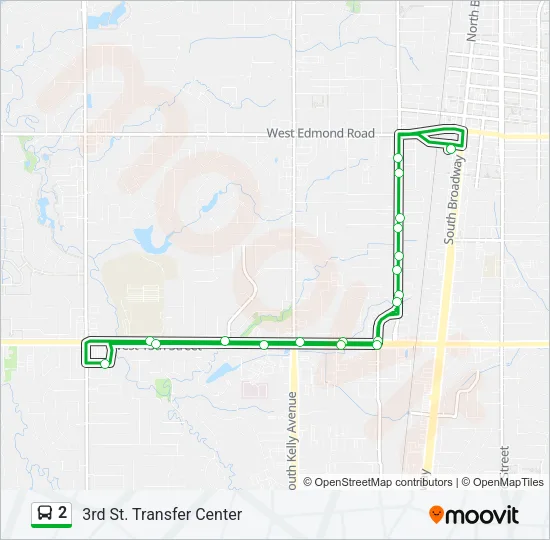 2 Bus Line Map