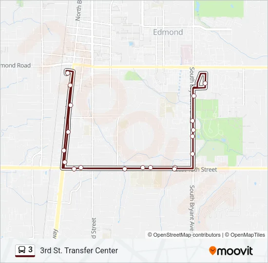 3 Bus Line Map