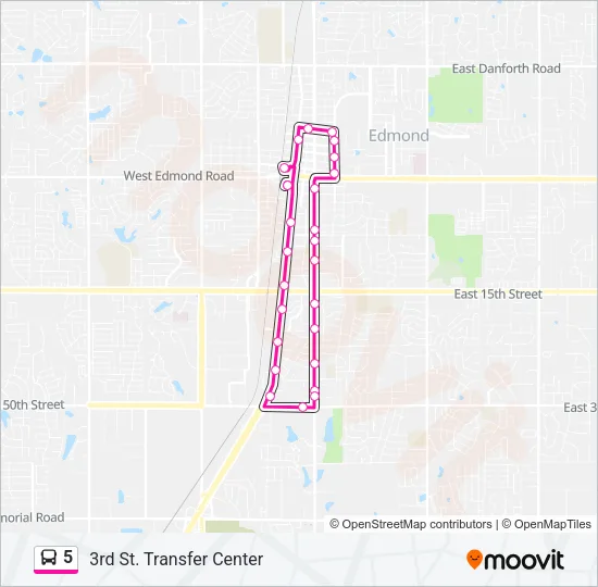 5 Bus Line Map