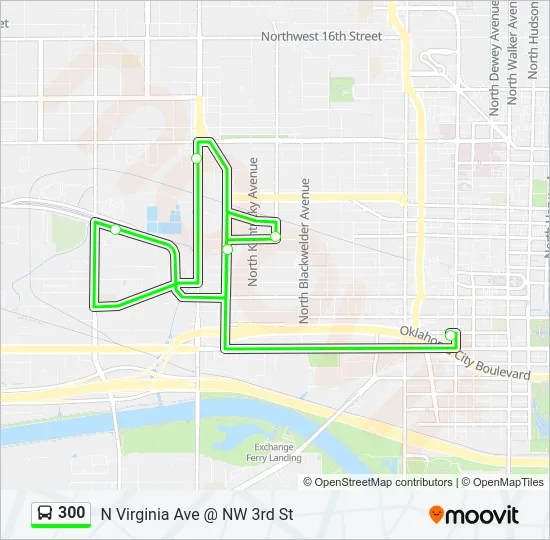 300 Bus Line Map