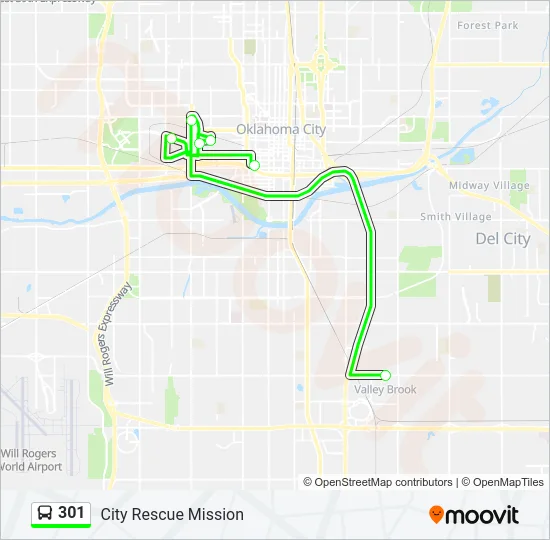 301 Bus Line Map