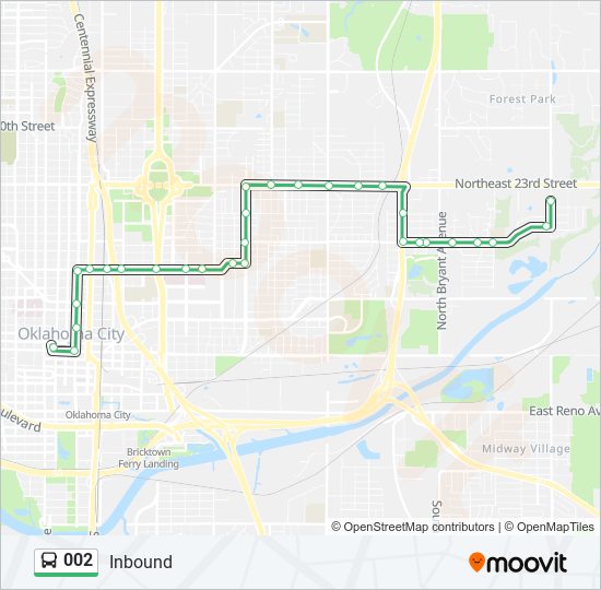 Mapa de 002 de autobús