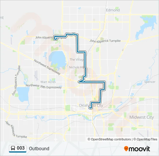003 Bus Line Map
