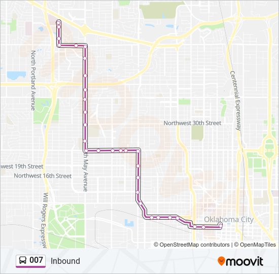 007 bus Line Map