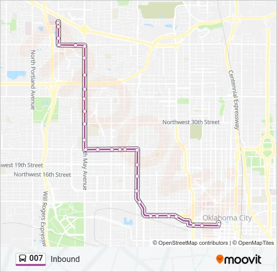 007 Bus Line Map