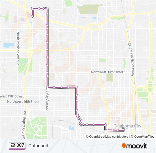 007 Bus Line Map