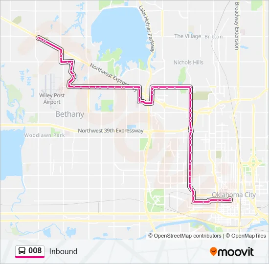 008 Bus Line Map