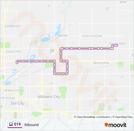 019 Bus Line Map