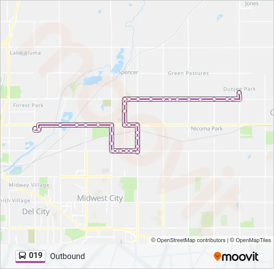 019 Bus Line Map