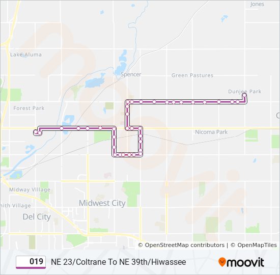 019 bus Line Map
