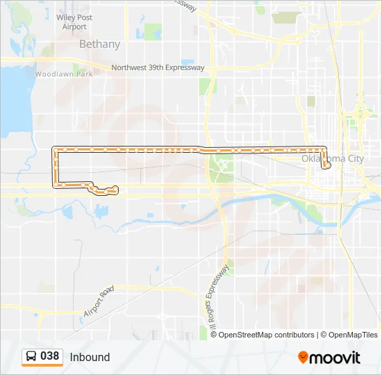 038 Bus Line Map