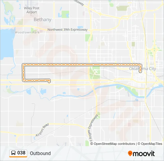 038 Bus Line Map