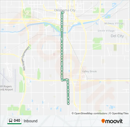 040 Bus Line Map