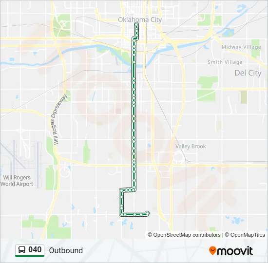 040 Bus Line Map