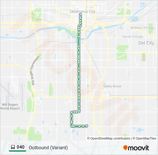 040 Bus Line Map