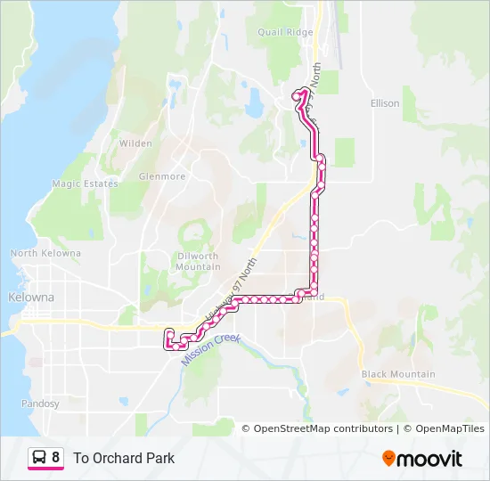 Map Of Orchard Park Mall 8 Route: Schedules, Stops & Maps - To Orchard Park (Updated)