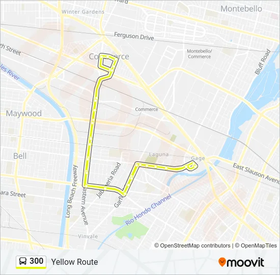 300 Bus Line Map