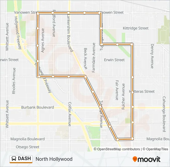 DASH Bus Line Map